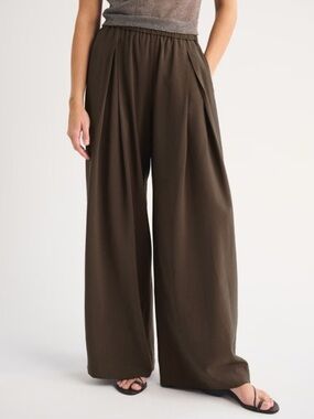 Elastic Waist Relaxed Fit Pants